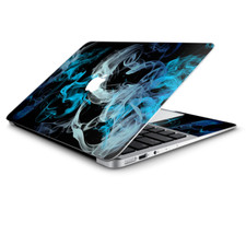 Skin Wrap for Macbook Air 11 Inch, blue green white smoke