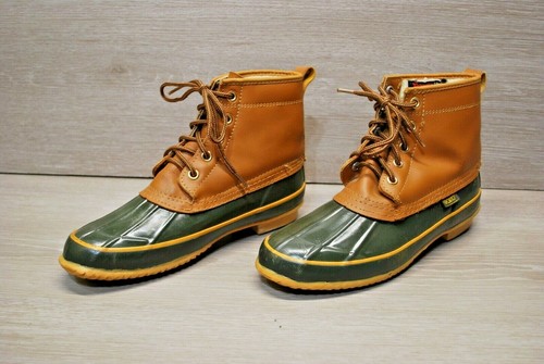 Sporto Duck Boots Tan/Olive SZ 8 Woman's - Picture 2 of 9