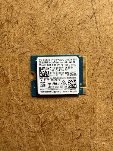 256GB M.2 NVMe SSD 2230 30mm 2230 PCle - Major Brands Lot of 10 - Picture 3 of 3