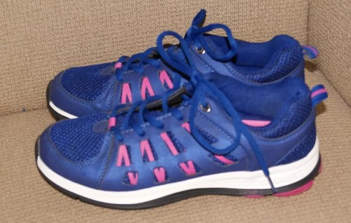 CURVES Blue and Pink Toning Walking Sneakers Ladies Size 7 - Picture 3 of 5