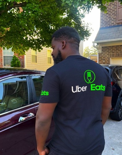 Reflektierender Hoodie / Tshirt - Delivery Driver Sweatshirt Eats Flex - Bild 6 von 30