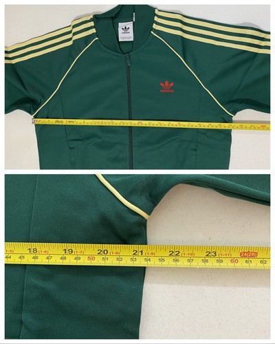 Adidas Originals Superstar Tuta Collegiale Verde Giallo Cipria Taglia M - Foto 10 di 13