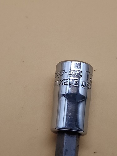 Snap-on  tools  1/4" Drive T20 Standard TORX Bit Chrome Socket TTX20E USA - Picture 3 of 5