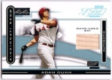 ADAM DUNN 2003 Playoff Piece of the Game Platinum Game Bat Card 13/25 Reds