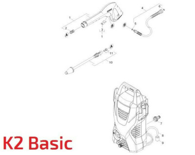 Kärcher K2 Basic Ersatzteile 1.673-150