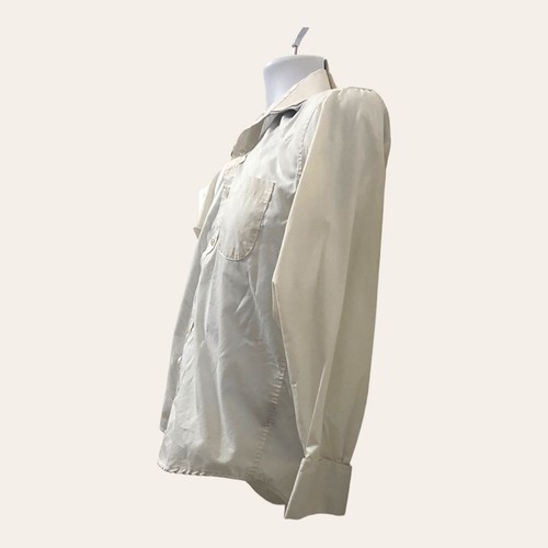 Kani Gold Dress Shirt White Size 14 Men’s Small Button Pocket Flaw - Picture 2 of 11
