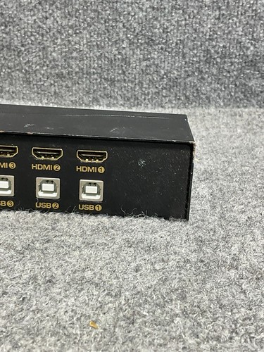 🔀 Commutateur KVM HDMI CCKL 94H 4 ports USB 2.0 🔌 Double moniteur métal bureau - Photo 10/15
