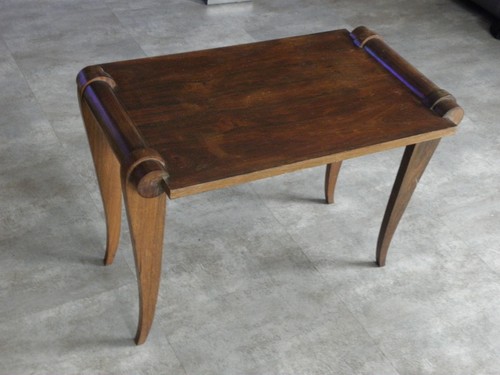 ANTIQUE OLD COFFEE TABLE wood art deco vintage sofa table wooden Century - Picture 3 of 9