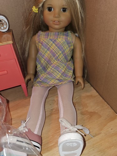 Original American Girl Puppe mit Outfit & Rucksack und Zubehör - Bild 9 von 9