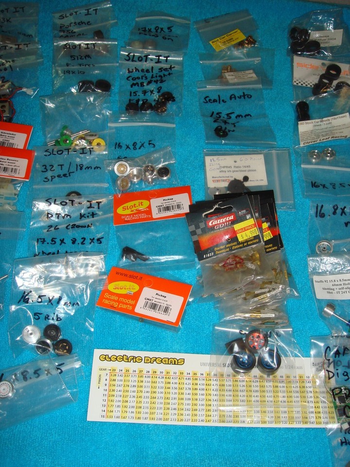 1/32 Huge Parts Lot Slotting Plus*NSR*SlotIT*Carrera* Scale Auto eBay
