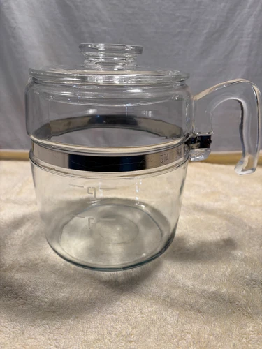 Vintage Pyrex Glass Percolator Coffee Pot 7759 B 9 Cup - Pot and Lid