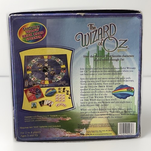 Il Mago di Oz Trivia 2003 Gioco Edizione Speciale da Collezione Pressman Completo - Foto 2 di 4