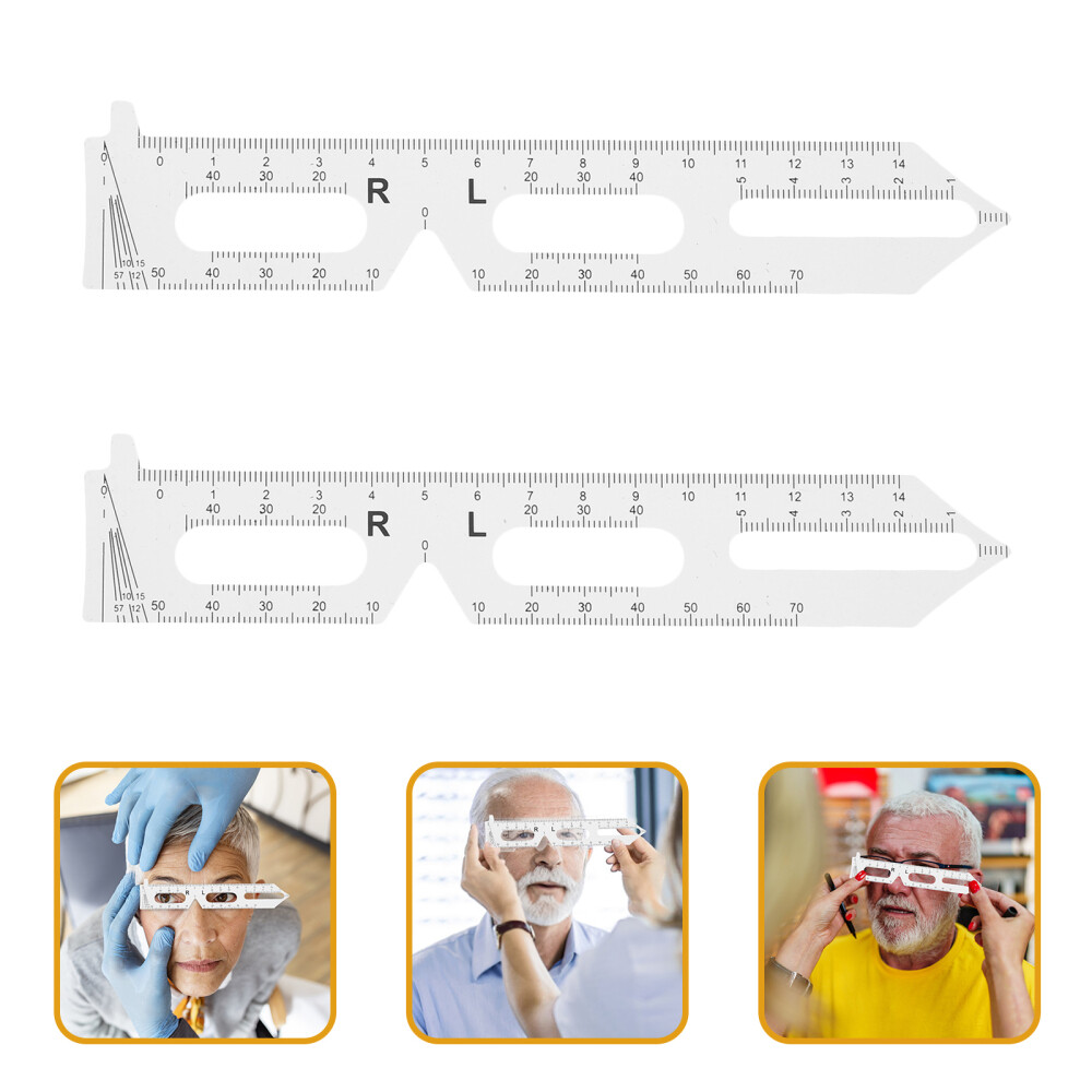 2 Pcs Eye Pupil Distance Ruler Plastic Portable Optical Pupillometer | eBay