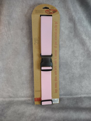 FITKICKS FitZip Taille/Bauchtasche rosa verstellbar Gummigürtel reflektierender Reißverschluss - Bild 2 von 2