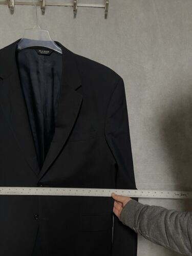 Jos A Bank Suit Men's 44XL Black Blue Wool 2B Academia Career 39X35 Pants Luxury - Picture 4 of 18