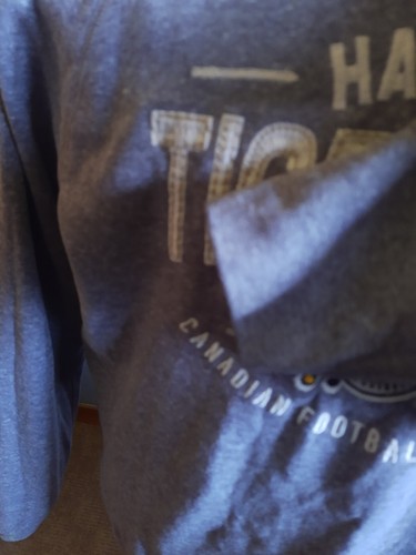 HAMILTON TIGER CATS VINTAGE DISTRESSED STYLE SWEATSHIRT CFL CAMPUS CREW - Picture 10 of 14