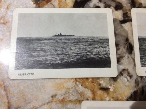 WWII Navy Britain Restricted Ships Town Illustrious Nelson Class Recognition Car - Picture 6 of 8