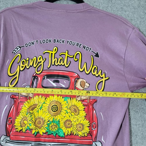 Simply southern shirt Women Small Purple Long SleeveSunflower Dog Logo Spellout - Bild 10 von 10