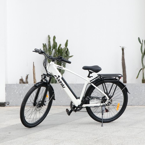 White E-bike 26" 750W Electric Folding Bike Mountain Bicycle Fat Tire City Ebike - Picture 4 of 10