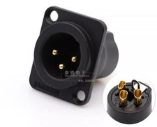 Amphenol AC3MDZ Male 3 Pins RCA Master Microphone Signal Socket for Micrphone