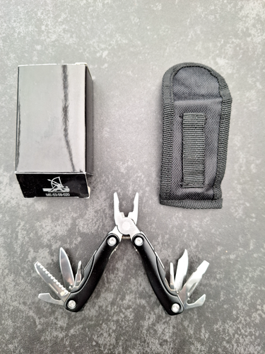 Multitool Mini schwarz inkl.Etui+OVP - Bild 3 von 3