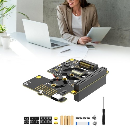 3 in 1 Combo M.2 NVMe SSDs to PCIe Adapters with Coolers Fan for 5 - Afbeelding 2 van 8