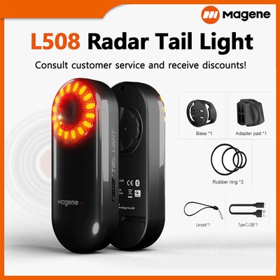 MageneL508 Bicycle USB Radar Waterproof Taillight and Taillight Protection Cover