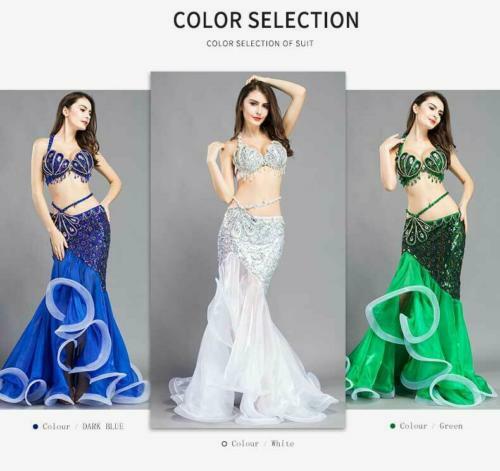 2022 Mermaid Dress Belly Dance Dress Belly Dance Costume Top Hot - Bild 9 von 15