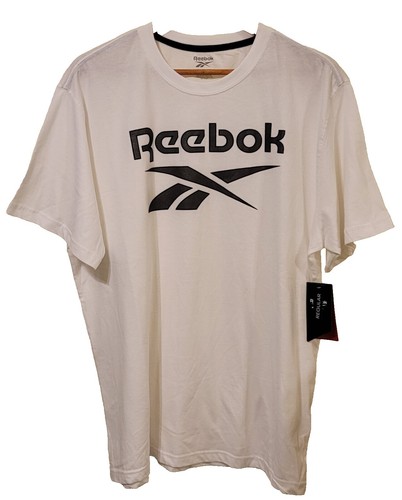 Vintage Reebok Basketball White T-Shirt Size XL Rare VTG