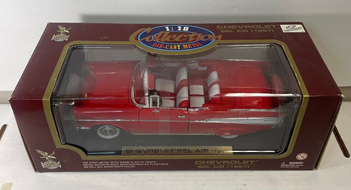 Road Legends 1957 Chevrolet Bel Air Convertible Die-Cast 1:18
