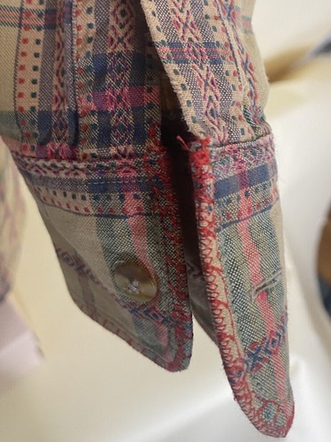 LL Bean Shirt Mens Medium Brown Southwest Long Sleeve Button Down Unique - Picture 10 of 12