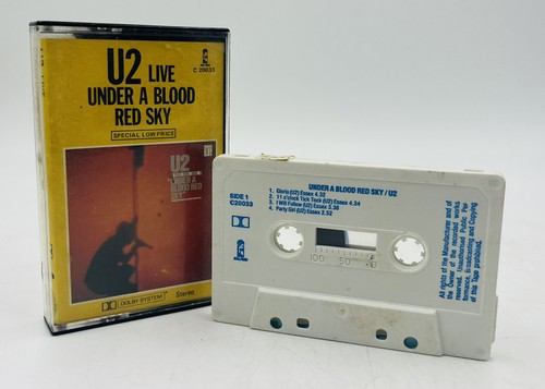 U2 Live Under A Blood Red Sky Cassette Tape C 20033 - Picture 4 of 5