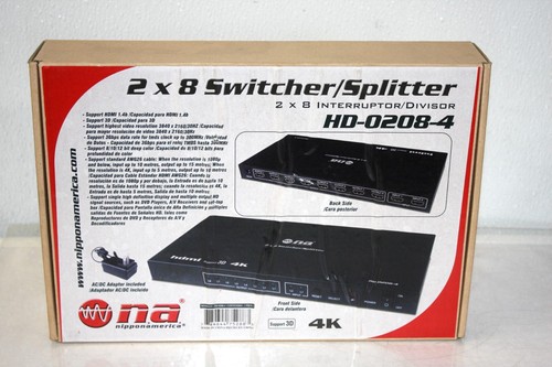 Nippon America HD-0208-4 1.4v HDMI 2×8 Splitter - Picture 1 of 4