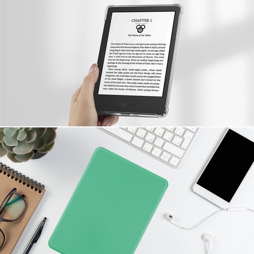 Custodia antiurto TPU morbida corpo intero per Kindle Paperwhite 6"/7" 11/12 2024 - Foto 8 di 18