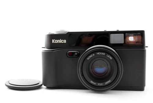 *Exc4+* Konica HEXAR QD Black SLR 35mm Rangefinder Film Camera from Japan #CB02