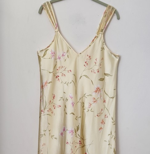 Vintage 2PC Oscar De La Renta Pink Label Floral Robe w/Belt & Nightgown M/L - Picture 7 of 23