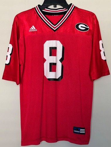 Georgia Bulldogs Youth Size Large Football Jersey UGA Shirt #8 Boys Shirt adidas