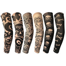 Tattoo Sleeves for Men, 6Pcs Arm Sleeves Fake Tattoos Sleeves to Cover Arms Sun