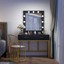 2 drawers storage makeup table vanity dressing table set with 9 bulbs and mirror