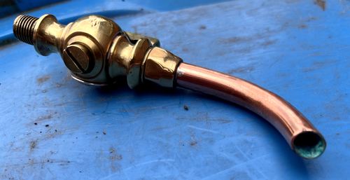 Brass Tap with ~1899 Victorian Silver 3d. Tea Urn Samovar British Rail Railway - Picture 13 of 13