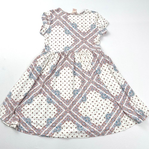 Emma & Elsa Paisley Print Dress Girls Size 16 Short Sleeve Casual - Picture 2 of 3