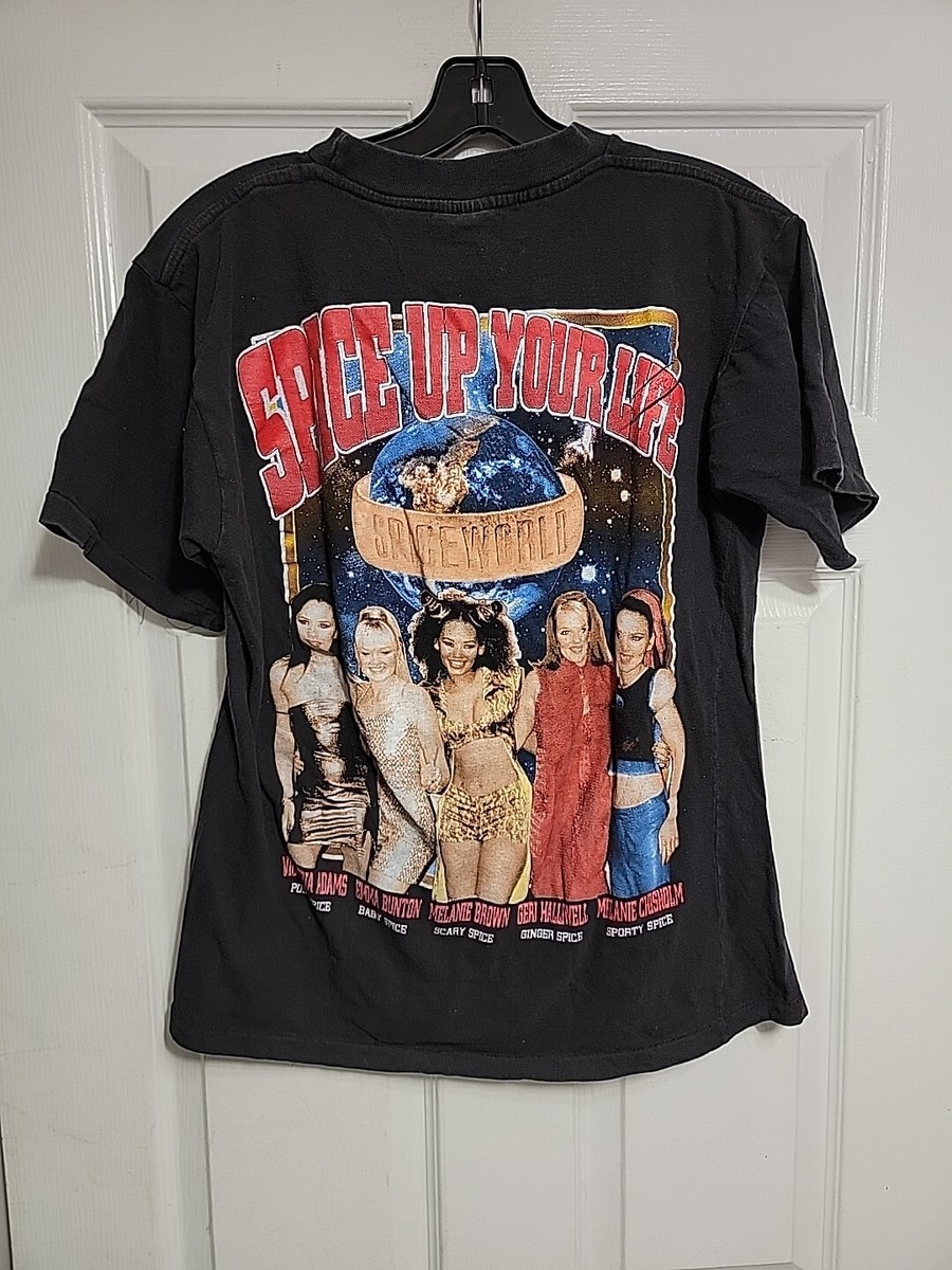ミュージシャン 90's Spice Girls t-shirt Vintage 90s Spice Girls Band Rap Tee - 1998 USA 98 Tour