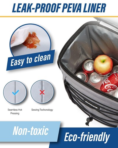 Cooler Backpack 30 Cans Large Backpack Cooler Insulated Leak Proof Soft Bag F... - Picture 5 of 6