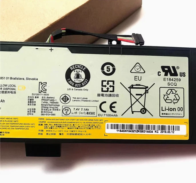 Batería L13N4P01 L13M4P02 54Wh para Lenovo Erazer Y50 Y70 Y50-70 Y70-70 Foto 3 de 4