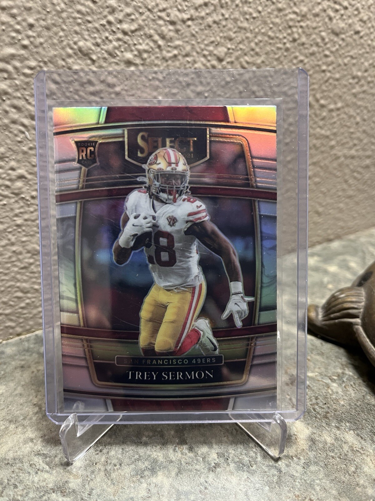 2021 Panini Select - Concourse Silver Prizm Die-Cut #68 Trey Sermon (RC)
