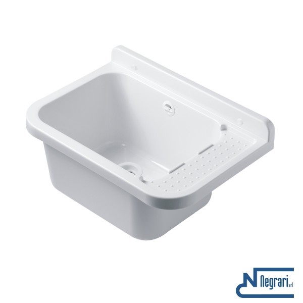 Pilozza Vasca lavatoio 51x34x21 in resina con sifone, piletta e Kit fissaggio Pilozza Vasca lavatoio 51x34x21 in resina resina resina con sifone, piletta e Kit fissaggio 8e6a69