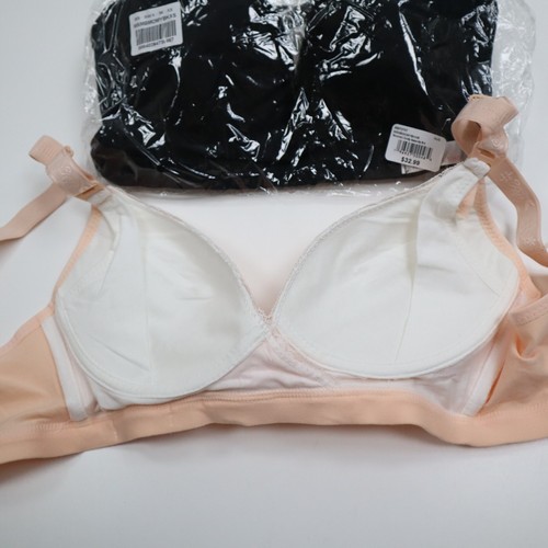 Lot Of 3 Momma’s Shop Cotton Nursing & Pumping Bras Size XS - Picture 7 of 9