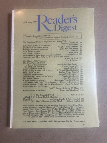 Readers digest magazine 1972 pick your issue - Picture 4 of 16