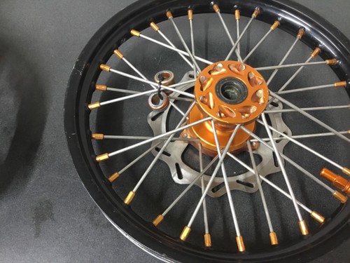 2009 KTM 65XC 65 XC SX rear front wheel rim set Rad hubs 09 10 11 12 13 14 15 - Picture 15 of 16