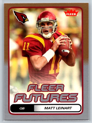 2006 Fleer Matt Leinart Rookie Fleer Futures Gold Parallel Cardinals RC #173